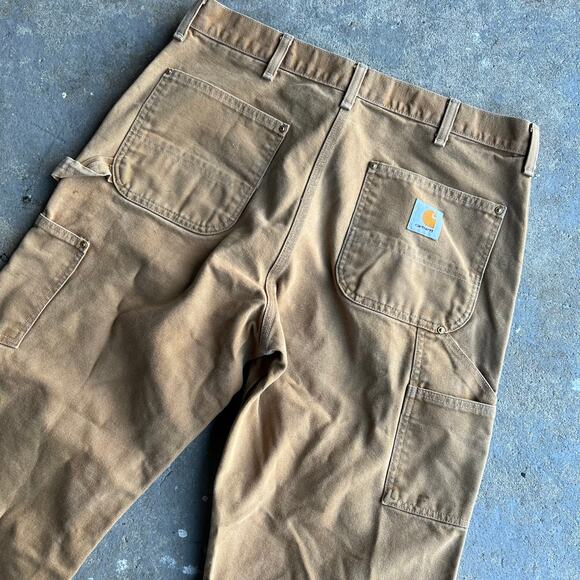 Vintage carhartt brown double knee work wear carpenter pants - Picture 6 of 9